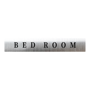 실버 스테인리스 직사각 각인 부착식 도어 사인 문패 팻말 BED ROOM 명조, 6. Reto, 2. 실버, 8. PRIVATE