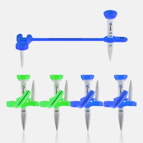 엑스넬스 컨트롤 킵티 높이조절 에이밍 골프티 티꽂이 4개세트