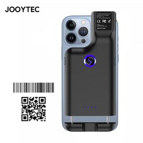 Jooytec 휴대용 무선 블루투스 2D 백 클립 바코드 스캐너 휴대용 바코드 리더 익스프레스 물류 창고용, 한개옵션0, 1개