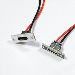 USB 3.1 C타입 PCB 외부부착형 암 리튬 배터리 케이블 커넥터, 블랙, 1개