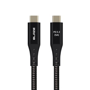 블레이즈 PD3.2 C to C 100W USB3.2 20Gbps 고속충전케이블 25cm, 레드, 1개