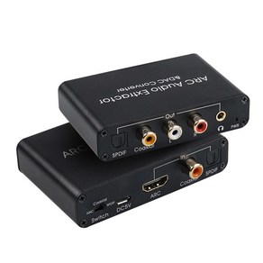 HDMI to ARC 오디오 광컨버터 / 5.1ch 2RCA오디오컨버터 사운드카드 외장형사운드카드 이어폰젠더 C타입젠더, 본상품선택, 1개