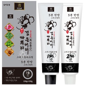 자연바람 미스타 검은머리파뿌리 5분 한방 염색약150g 셀프새치커버 스피드염색, 5호 자연갈색, 1개