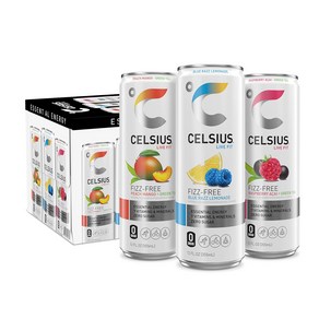 CELSIUS Spakling Galaxy Vibe 기능성 필수 에너지 드링크 12 Fl Oz (12개 팩), 탄산 없는 버라이어티 팩, 355ml