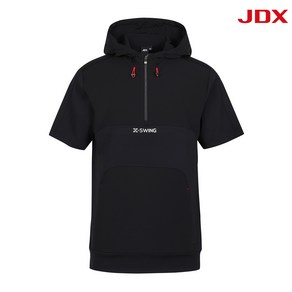 [행복한백화점][JDX골프]남성 우븐 패치 집업 반팔 후드X1TSV1505