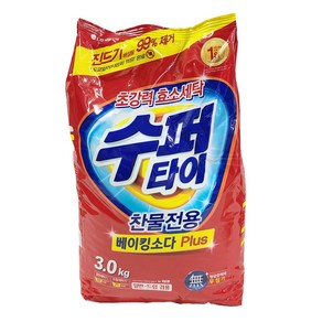 엘지 수퍼타이 베이킹소다 플러스 3kg 일반 드럼겸용 분말세제, 1개