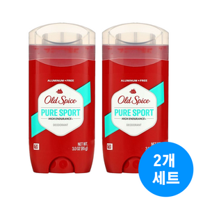 [미국현지배송]올드스파이스 데오드란트 퓨어 스포츠 하이 인듀어런스, 85g, 2개