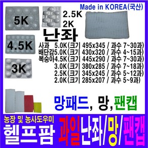 헬프팜 사과난좌 과일난좌 복숭아난좌 배단감5Kg 7~30과 1단위 과수선택 망 망패드 팬캡 무료택배, 배단감5K-10과-100매, 1개