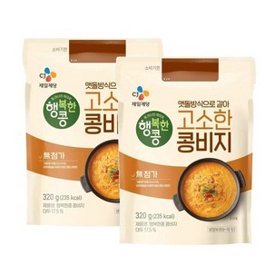 CJ 제일제당 행복한콩 콩비지, 2개, 320g