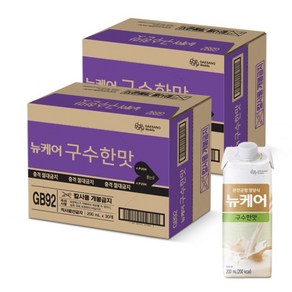 뉴케어 구수한 맛 200ml 2박스 균형영양식 시니어두유, 60개