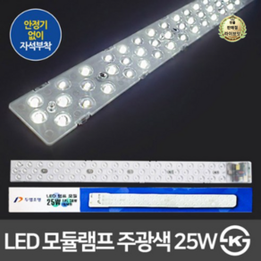 두영 LED 자석타입 모듈램프 25W, 화이트(램프) + 주광색(광원색)