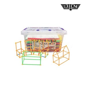 빨대블럭 500pcs 입체놀이 창의력향상 도형놀이 KC인증, fee, 빨대블록 500pcs, 1개