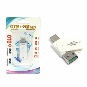 2in1 C타입 OTG 마이크로SD USB 카드리더기, 2개, 1개