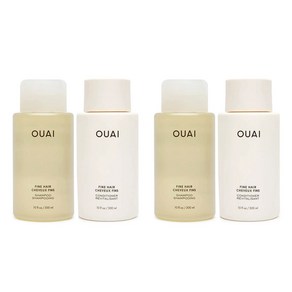 OUAI FINE 헤어 샴푸 컨디셔너 세트 x2개, 1개