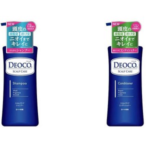 Roto 일본아마존 로또제약 Deoco 데오코 스칼프 샴푸 컨디셔너 세트 피지관리 셀프관리 350ml 2개 1세트, 1개