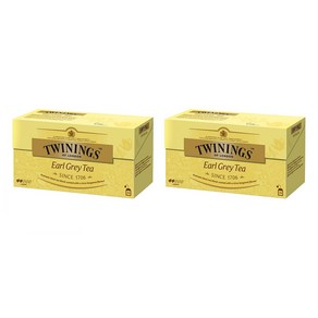 Twinings Eal Gey 트와이닝 영국 디카페인 얼그레이 블랙티 홍차 25티백 50g 2팩, 25개입, 2개