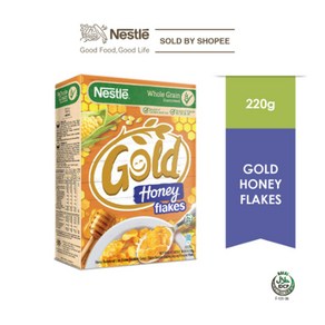 네슬레 골드 허니 플레이크 시리얼 통곡물 NESTLE GOLD Honey Flakes Ceeal (220g), 220g, 1개