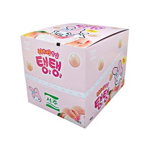 [마켓찐몰 무료배송] 서주 탱글탱글 복숭아맛 7개 한박스 츄잉 캔디류 젤리, 40g