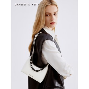 CHARLES&KEITH 찰스앤키스 여성 가방 여름 크로스 체인 플랩 바게트 호보 숄더백