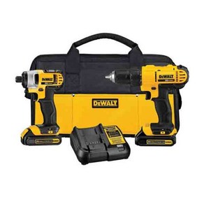 미국 디월트 20V 무선 전동 충전 드릴+임팩 콤보 세트 DEWALT﻿ ﻿DCK240C2, 기본세트, 1세트