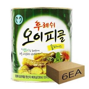 1박스) 일미 후레쉬 오이피클 슬라이스 샐러드 피자토핑 3kg x 6개입