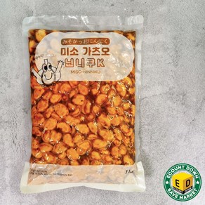 아삭아삭 미소가츠오 닌니쿠 된장마늘절임 1kg, 1개