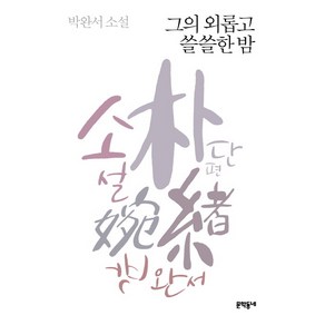 그의 외롭고 쓸쓸한 밤:박완서 소설, 문학동네, 박완서