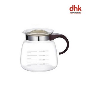 DHK 직화 내열 유리포트 유리주전자 주전자 내열유리 티포트, 1.8L