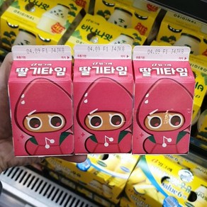 빙그레 딸기 타임 200ml x 3개입, 3개