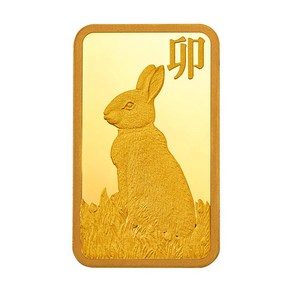 [KT알파쇼핑][한국금다이아몬드] 순금 토끼 골드바 24k 37.5g 999.9% 계묘년
