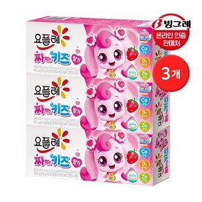 빙그레 요플레 짜먹는 키즈 딸기 6입 3개 / 캐치티니핑, 240g