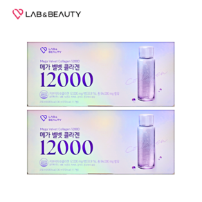 랩앤뷰티 메가 벨벳 콜라겐 12000 마시는 앰플 7p 2주분, 210ml, 2개