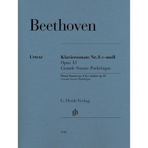 Beethoven Piano Sonata no. 8 c minor op. 13 (Grande Sonata Pathetique) 베토벤 피아노 소나타 8번 비창 Henle 헨레