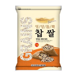 [삼원농산] 찹쌀 5kg - 2024년산 햅쌀, 1개