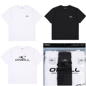 [오닐][인천구월직영점] 유니 기본핏 3팩 기능성 면혼방 반팔티셔츠 웨일 유니 3PACK 반팔티셔츠 OUTRM4164