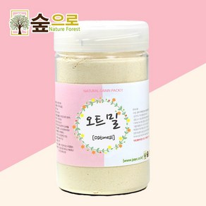 숲으로허브 천연곡물팩 오트밀가루 통 120g, 1개입, 5개