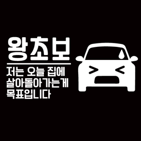 서울3000 초보운전 스티커 왕초보