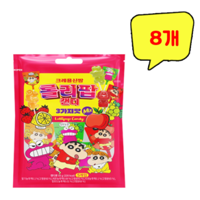 크레용신짱 롤리팝캔디 3가지맛, 55g, 8개