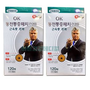 히딩크 OK 동전통증패치 자석패치 120매, 2개