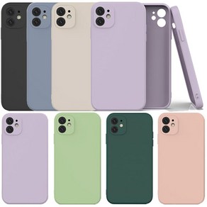 아이폰8플러스 용 iPhone8 Plus 2020년 신제품 고급 사각 카메라 보호 파스텔 컬러 실리콘 젤리 휴대폰 케이스