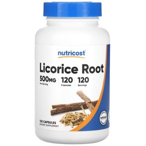 뉴트리코스트 감초 뿌리 500mg 캡슐, 1개, 120정