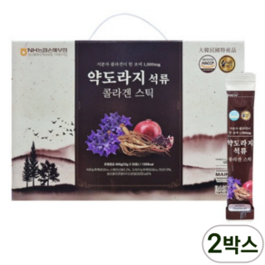 더존건강 약도라지 석류 콜라겐 스틱, 600g, 2개