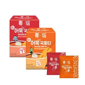 2+2 따끈따끈 어묵국물티 4팩 오리지널/매운맛, 40g, 오리지널 3개+매운맛 1개, 4개