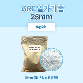 GCR 알카리 촙 유리섬유 25mm 5kg, 1개