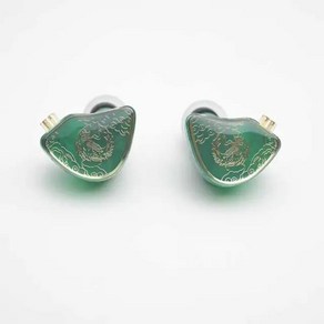 호환탕주 Wan'e Shangguan Jade Geen 하이파이 인 이어 10mm 다이내믹 드라이버 IEM 헤드폰, 01 GREEN, 01 GREEN