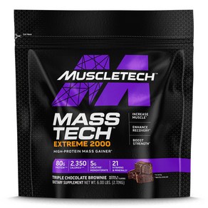 머슬테크 Mass Tech Exteme 2020 트리플 초콜릿 브라우니 2.72kg, 1개