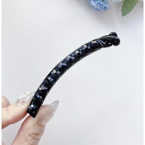 레인걸 큐빅예찬 얇은 바나나핀 올림머리 포니테일 집게핀