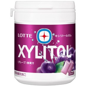 LOTTE 롯데재팬 자일리톨 그레이프 보틀껌 143g 일본간식 일본껌, 1개