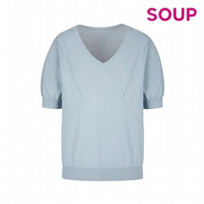 [SOUP] SOUP 조직 변형 브이넥 니트 (OY4SKC2)