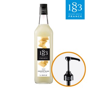 트렌드커피 1883 화이트초코 시럽 1L+1883 정품 로고 시럽펌프, 1세트, 1L